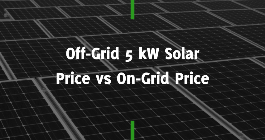 5 KW Solar Panel Price