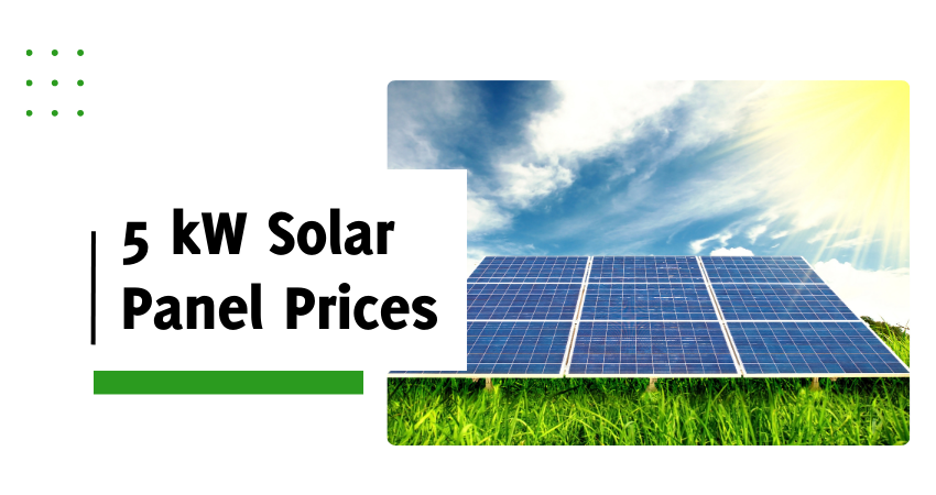 5 KW Solar Panel Price